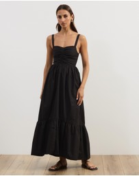 Atmos&Here - Andy Cotton Poplin Midi Dress