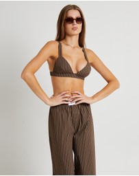 Subtitled - Poppy Stripe Bralette