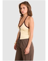 Subtitled - June Bind Halter Tank Top