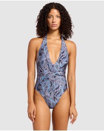 JETS - Oasis Paisley Plunge One Piece