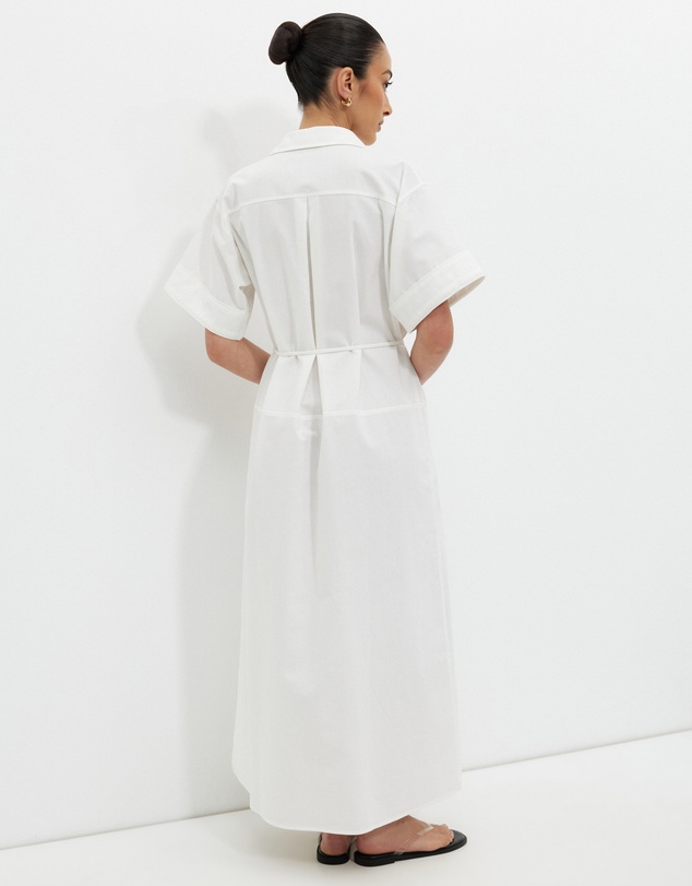Calli - Seamed Midi Dress