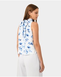 Forcast - Tessie Halter Tie Top
