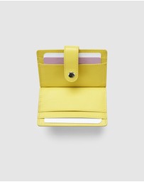 Globite - Leather RFID Card Holder Snap Button