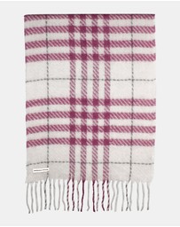 Morgan & Taylor - Hallie Scarf in Pink & Beige Check
