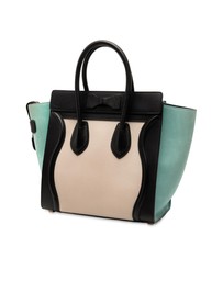 Pre-Loved by Azura Reborn - Pre-Loved Micro Tricolor Leather Luggage Tote
