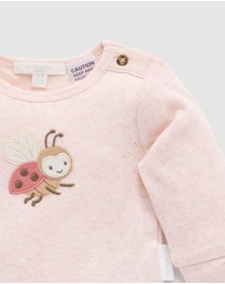 Purebaby - Applique Bodysuit -Kids-Babies
