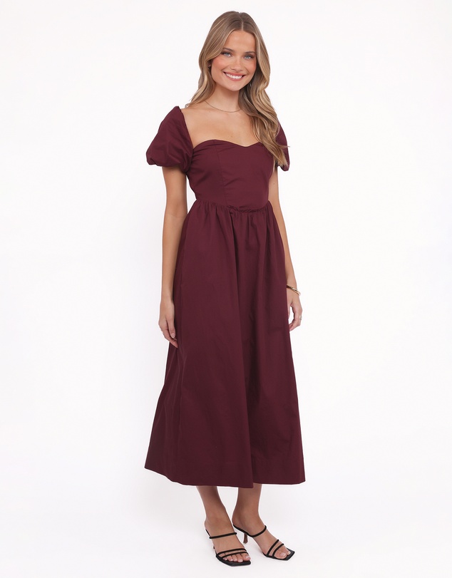Petal & Pup - Remira Midi Dress - Cherry