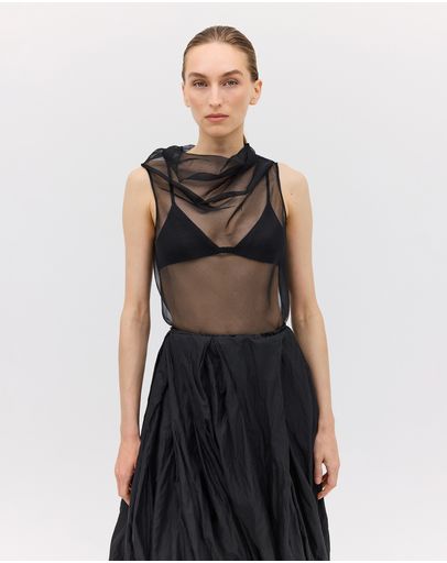 Black Organza