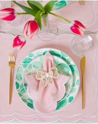 Tablescaped - Pretty In Pink - Set of 4 Bow Napkin Rings