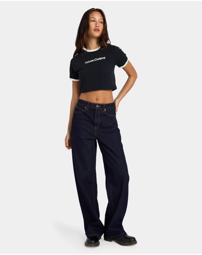 Volcom - Womens Stoned BF High Rise Denim Jeans