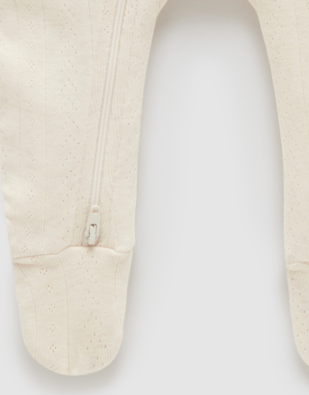 Purebaby - Pointelle Growsuit & Hat Pack-Babies