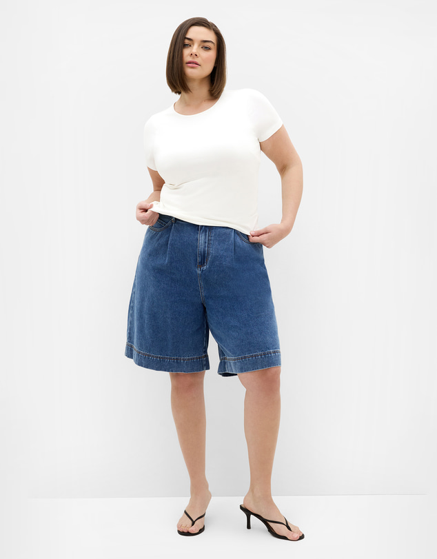 City Chic - Plus size Bronte Short Sleeve Top - ivory