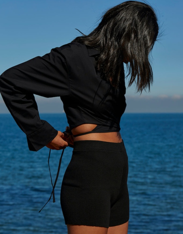 Style Addict - Crop Tie Shirt