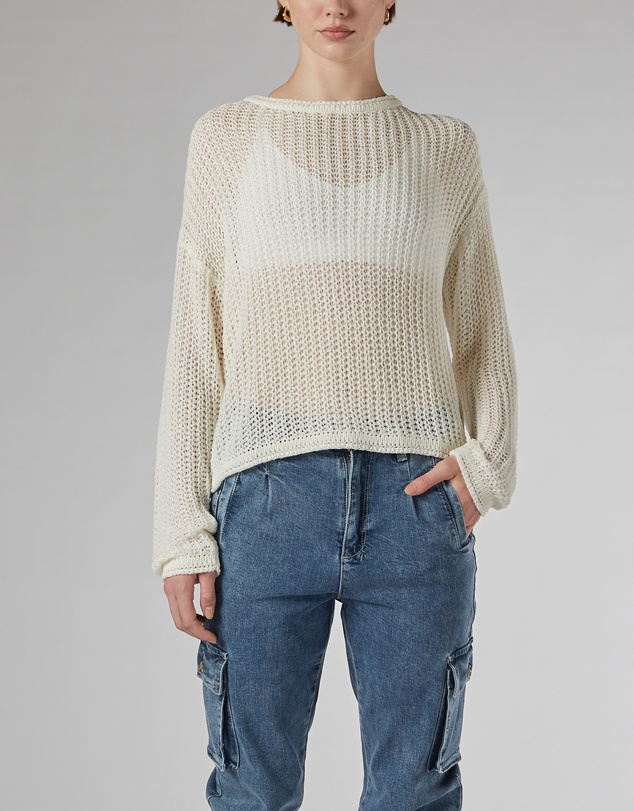 DRICOPER DENIM - Amos Crochet Knit Top
