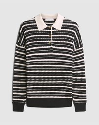 Tommy Hilfiger - Cable Knit Polo Jumper