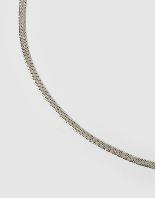 Arms Of Eve - Sylvia Silver Snake Chain Necklace