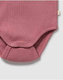 Wilson & Frenchy - Organic Rib Long Sleeved Bodysuit - Babies