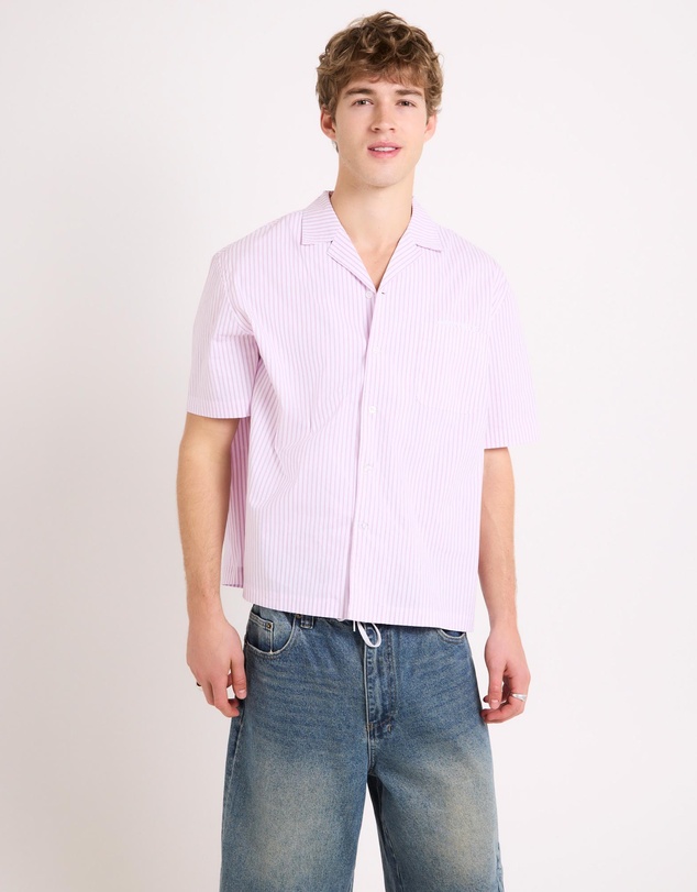 Arvust - Box Striped Short Sleeve Shirt