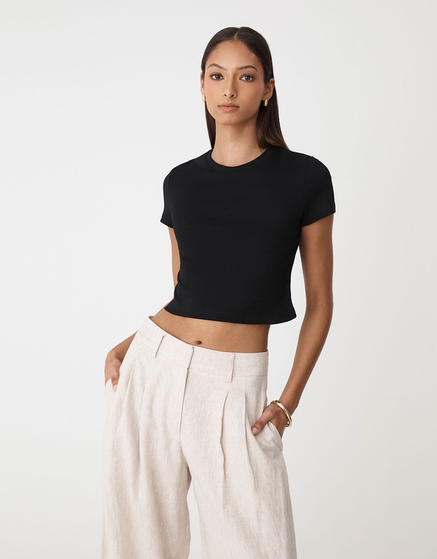 Forcast - Amy Cropped Baby Tee