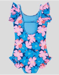 Boardies - Boardies Sully Floral Little Girls Ruffles Swimsuit