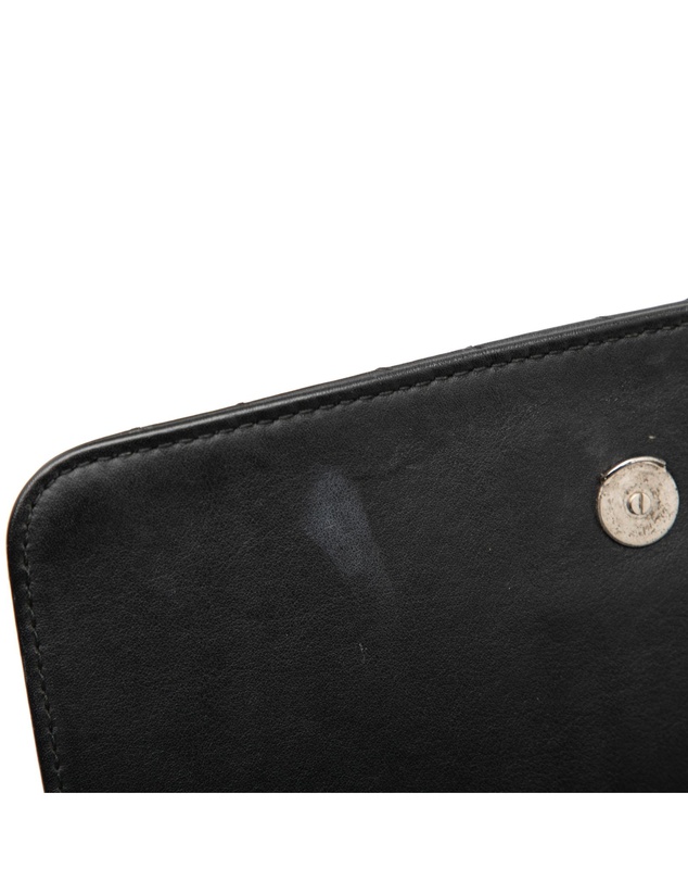 Pre-Loved by Azura Reborn - Pre-Loved Embossed Leather Allover Logo BB Wallet on Chain