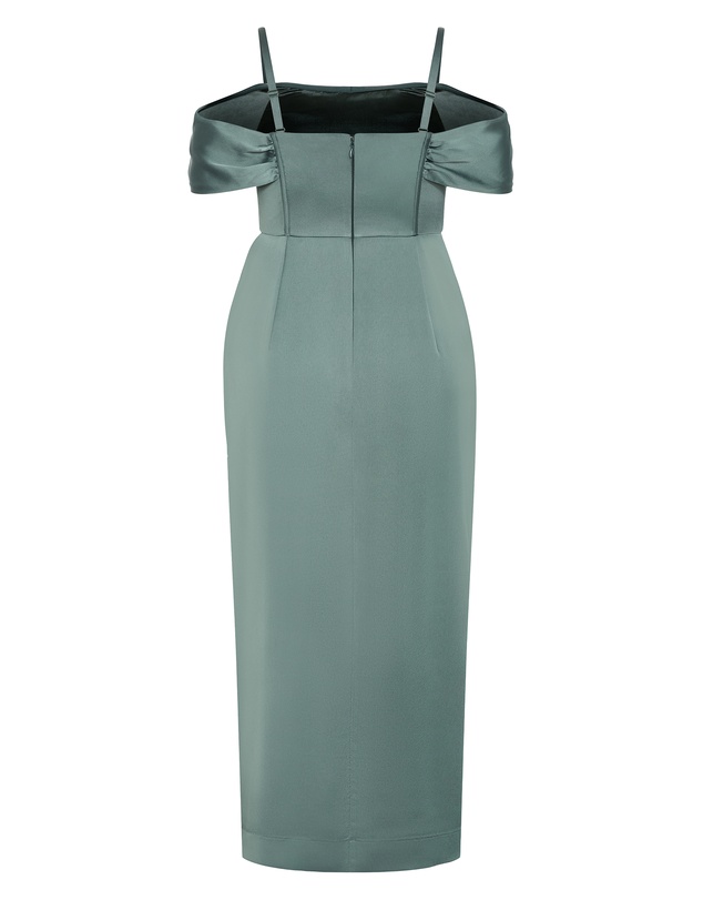 City Chic - Plus size Forbidden Love Maxi Dress - sage