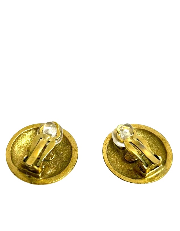 Pre-Loved by Azura Reborn - Pre-Loved CC Gold Plated Clip On Earrings