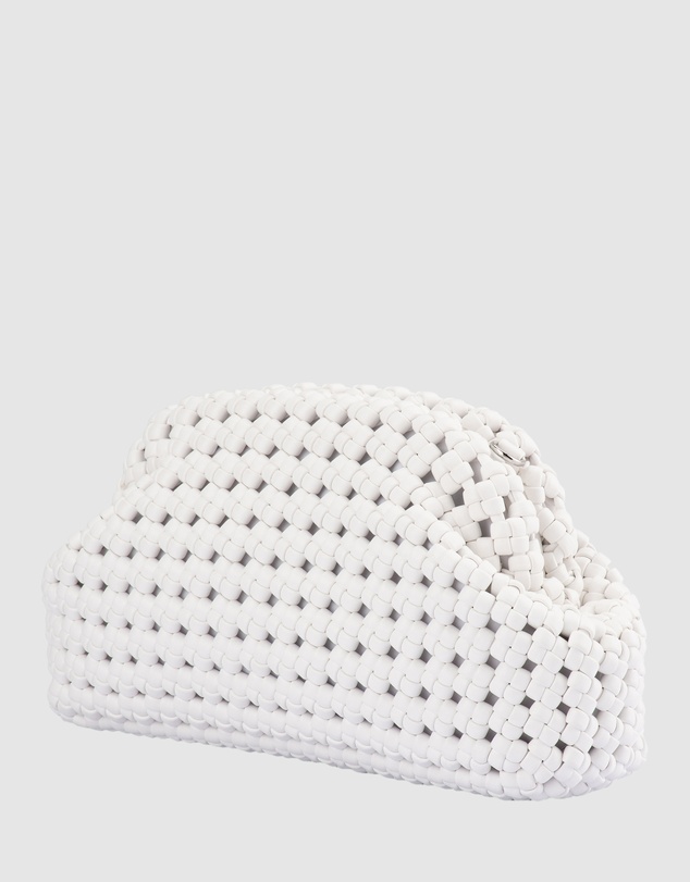 Olga Berg - Everly Hand Woven Clutch