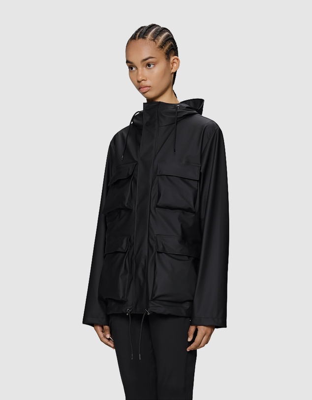 RAINS - Women's Pocket Jacket Black