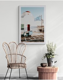 Amichi Co - Mykonos Postcard Fine Art Print