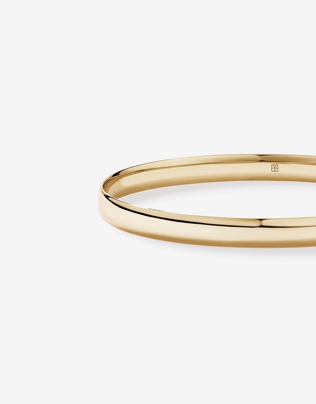Michael Hill - Bold Oval Bangle in 18kt Gold Vermeil