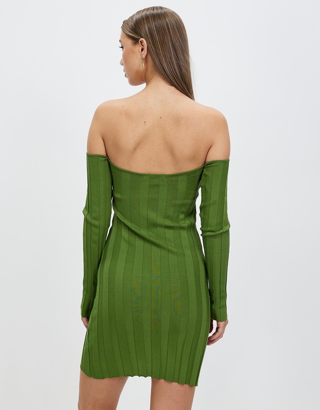 Third Form - Liaison Knit Off Shoulder Mini Dress