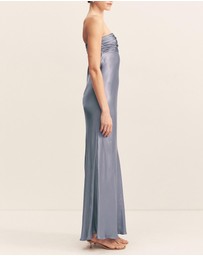 Shona Joy - La Lune Strapless Ruched Bodice Maxi Dress