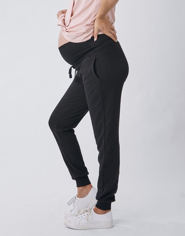 Angel Maternity - Ultimate Comfort Maternity Sweat Pants in Black