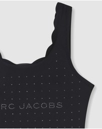 Marc Jacobs - Wavy Edge Logo Print Swimming Costume - Kids-Teens