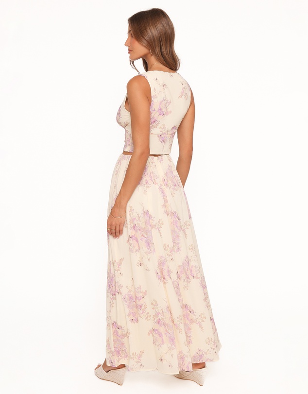 Petal & Pup - Tinsley Maxi Skirt - Lavender Floral