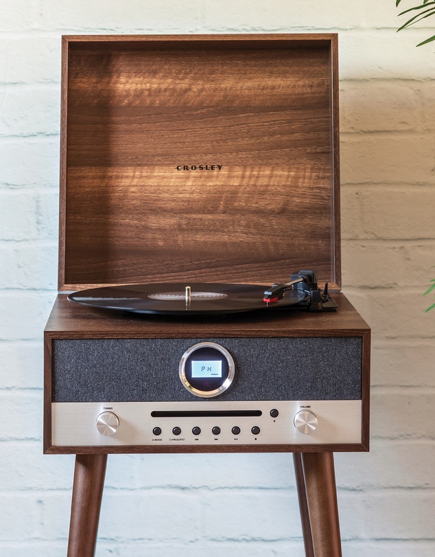 Crosley - Crosley Nash 7-in-1 Vinyl Record Player - Walnut