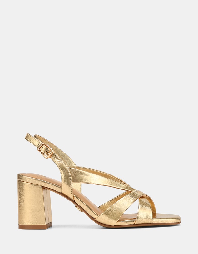 Wittner - Josie Metallic Leather Mid Heels