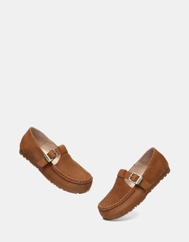 EVERAU - EverAU Ugg Maria Cow Suede Upper Loafer Oxfords Flats