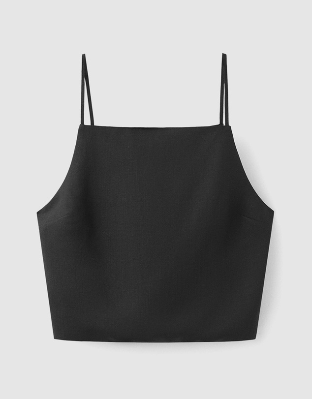 M.N.G - Linen Crop Top