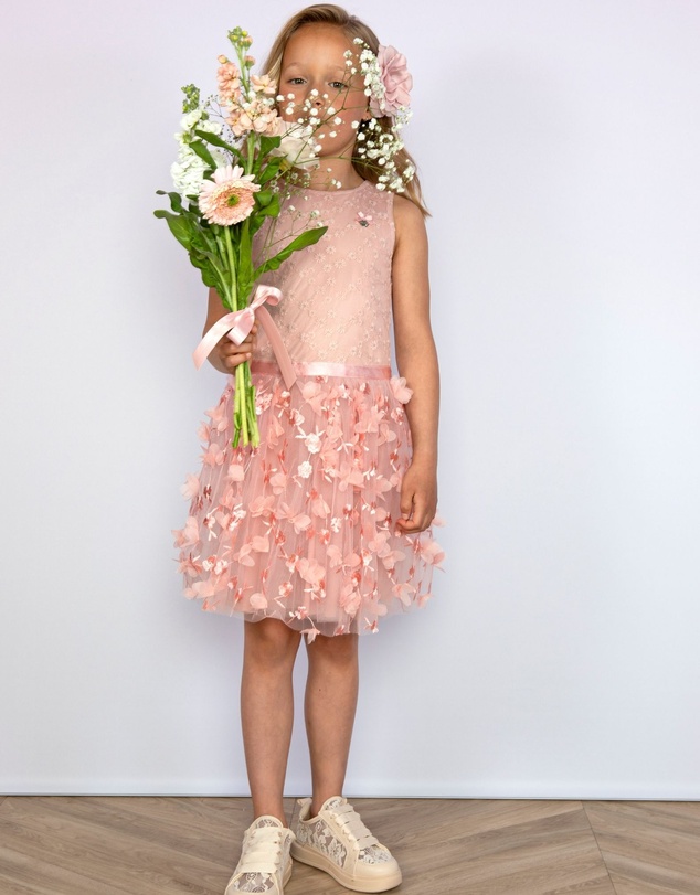 Le Chic - SYMPHONY Spring Garden Tulle Dress - Kids-Teens