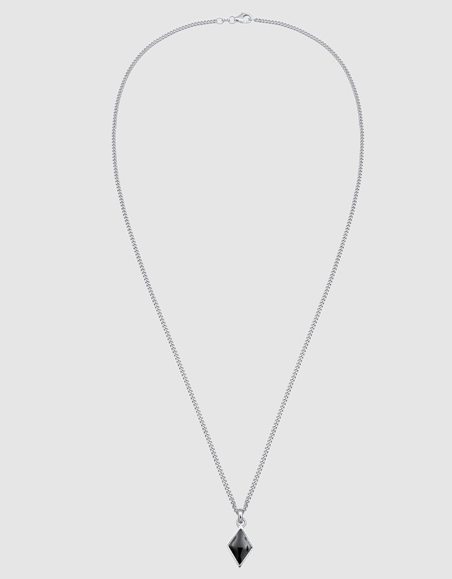 Kuzzoi - ICONIC EXCLUSIVE - Rhombus Pendant Necklace in 925 Sterling Silver