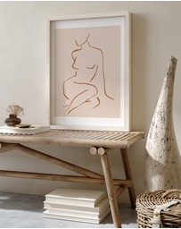 Olive et Oriel - Female Form I Terracotta Art Print