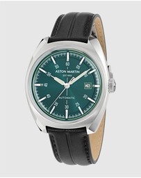 Aston Martin - TS2 Automatic Black Leather Strap Watch