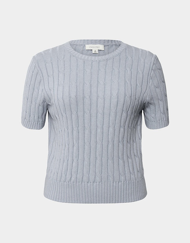 Forcast - Anita Short Sleeve Cable Knit