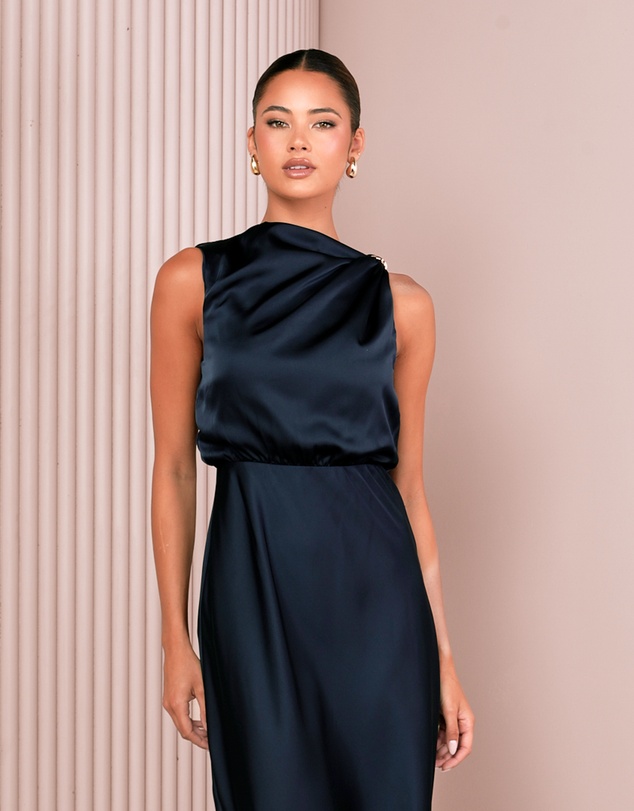 Azzurielle - Darsha Blouson Maxi Dress