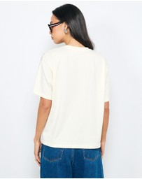 AERE - Lace Contrast T-Shirt