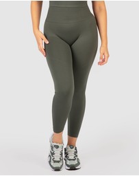 B Free Intimate Apparel - Double Racer Padded Sports Bra & High Waist Full Length Leggings Set