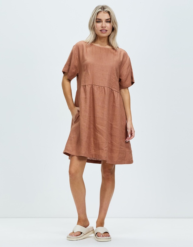 White By FTL - Zavi Linen Dress