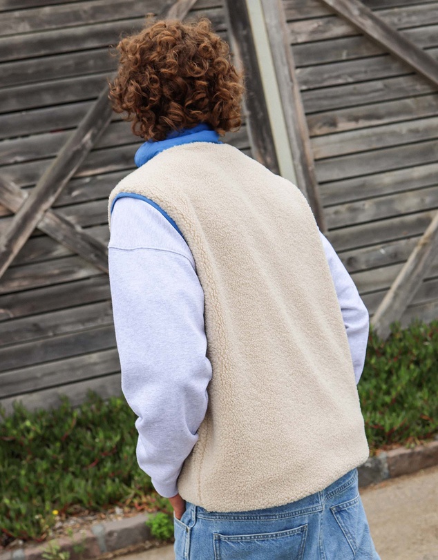 Skwosh - Skwosh Sherpa Vest in Natural
